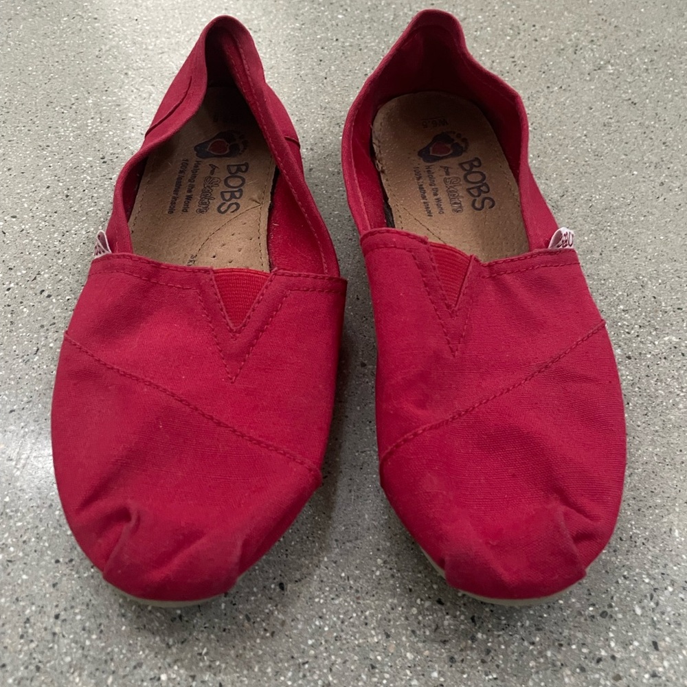 BOBS from Skechers Red Casual Slip-Ons